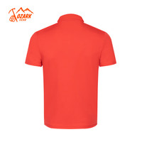 奥索卡 OZARK GEAR户外功能POLO衫男女同款2024夏季吸湿透气舒适短袖359549 鲜红-009 M/170