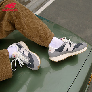 newbalanceNB男鞋女鞋237系列运动鞋MS237SB复古潮搭百搭新年红品休闲鞋 MS237SC浅灰/深蓝色 44.5