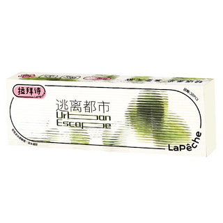 LaPeche拉拜诗逃离都市系列高透氧硅水凝胶透明隐形眼镜日抛30片装 350度