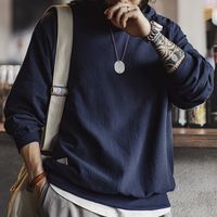 马登 MADEN工装美式复古提花格纹连帽卫衣肌理感纯棉插肩袖套头帽衫男秋