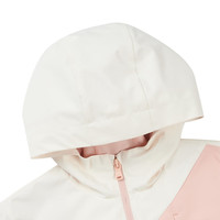 鸿星尔克（ERKE）童装男童三防科技外套风衣25年女童春季防风外套 沉静粉 150