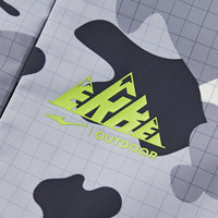 鸿星尔克（ERKE）童装男童三防科技外套风衣25年女童春季防风外套 钛金灰 150