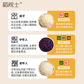 稻院士营养米组合装过年低GI大米紫米胚芽米美味米杂粮低脂糖友主食 【主食随心选】营养组合装