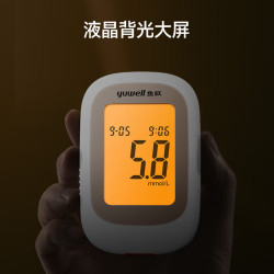 鱼跃 550血糖仪 高精准免调码 1台+200试纸 套装
