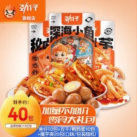 劲仔 休闲零食鱼仔+豆干+魔芋爽 40包 330g*1袋