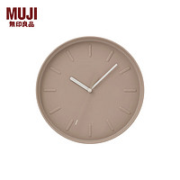 MUJI 无印良品（MUJI） 指针式时钟 家用时尚现代客厅装饰挂钟 米色