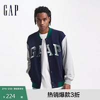 Gap 男女装2024秋季新款logo棒球服上衣639207