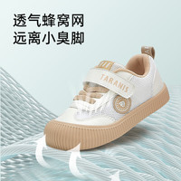 泰兰尼斯春季新款幼儿园室内鞋网面透气软底儿童帆布鞋包头防撞学步机能鞋   适合脚长14.5cm