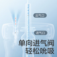 babycare霸王龙吸管水杯儿童吸管杯大宝宝直饮杯幼儿园小学水壶浅草青