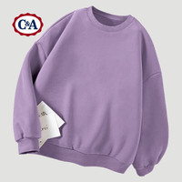 C&A卫衣男2025春秋季薄款宽松圆领潮流女装港风ins套头衣服 雾霾蓝 2XL