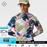 金林德伯格 J.Lindeberg 春夏GOLF超轻超弹机能印花打底高领T恤男524202006 KE3卡利普索橄榄绿 175/96A/M