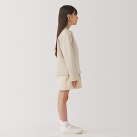 無印良品 MUJI(無印良品 ) 大童 双层编织 开衫 外套 儿童童装男童女童 CB1HTA4A
