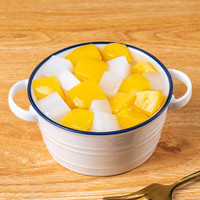 林家铺子糖水双色罐头1000g黄桃椰果罐头水果罐头1公斤装休闲零食 【超值1罐1公斤】黄桃椰果*1罐