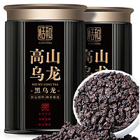 恬和茶叶 乌龙茶 黑乌龙茶新茶浓香型木炭碳焙油切冷泡500克 黑乌龙 125g*1罐