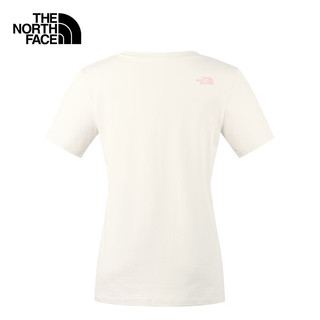 The North Face北面短袖T恤女户外舒适休闲短袖8AVC 米白色/QLI S