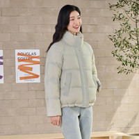 坦博尔达人推荐羽绒服女短款2023年新款韩版秋冬保暖立领面包服TW236358