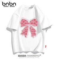 班纳班纳 女童短袖t恤  N线蝴蝶白