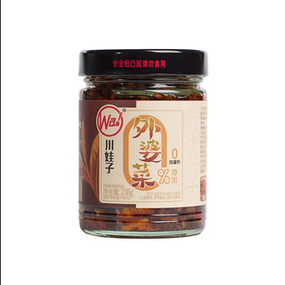 川娃子 茶油外婆菜 0添加 238g 玻璃瓶装