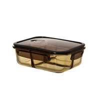 禧天龙（Citylong）加厚玻璃饭盒饭盒便当盒微波炉饭盒加厚玻璃碗 【410ml】长无格