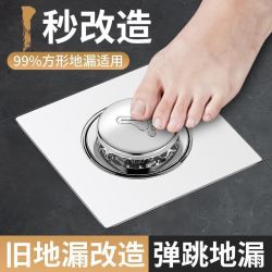 卫生间通用地漏防虫防反水所按压式弹跳芯底座 1个