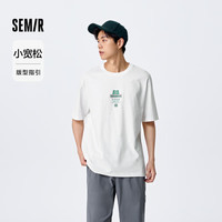 森马(Semir)【短袖合辑】短袖T恤男夏季男女同款休闲风上衣t恤百搭简约款