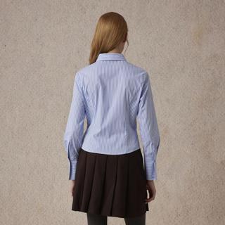 【棉感舒适】衣恋衬衫女翻领简约修身显瘦通勤上衣春秋季款