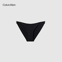 Calvin Klein 卡尔文·克莱恩 内衣24秋冬女士ck本命年新年红棉质裆内裤女40444WT UB1-太空黑 1条 S