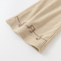 巴厘小猪（BALIPIG）女童裤子休闲裤秋季男童复古灯芯绒直筒裤宝宝外出长 焦糖 120 cm