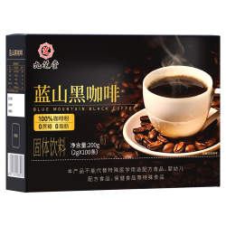 九芝堂 蓝山黑咖啡1盒装100条
