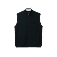 NAUTICA/诺帝卡男装春秋款吸湿透气全棉纱线柔软休闲毛衣背心