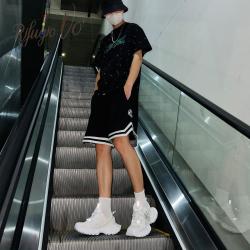 RIFUGIO VO' 新款飞机牌简约潮流百搭低帮老爹鞋男女鞋同款休闲情侣款跑步鞋子