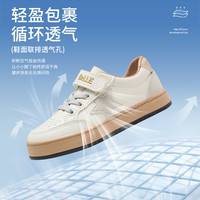 百丽童鞋儿童板鞋网面春秋透气小白鞋运动板鞋休闲德训鞋女童