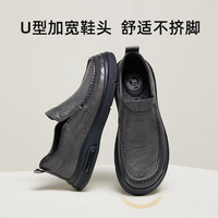 CAMEL骆驼2025春季软皮软底舒适正装休闲商务经典套脚爸爸皮鞋男