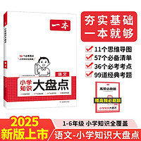 一本小学语文知识大盘点 2025版小升初必刷题小考真题卷实测冲关 毕业总复习知识导图考点清单考试要点