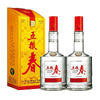 百亿补贴：五粮液 WULIANGYE 五粮春 经典浓香型白酒 45度 500mL 2瓶