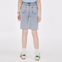 牛仔裤女夏季薄款基础牛仔五分裤宽松复古裤子女