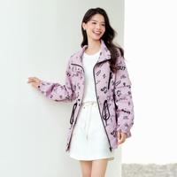 森马 Semir【气质通勤】春季外套女小个子款宽松立领工装户外潮酷外套上衣女