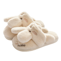 棉拖鞋女冬季居家可爱保暖拖鞋男家用毛毛拖鞋