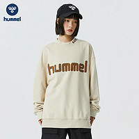 百亿补贴：hummel 字母印花时尚百搭潮流圆领情侣款长袖上衣卫衣男JFCW02381