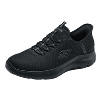 斯凯奇（Skechers）闪穿鞋男鞋春季健步鞋软底防滑一脚蹬透气休闲运动鞋232457