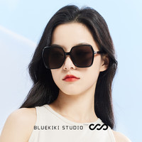 蓝其 Bluekiki 太阳镜女士墨镜太阳眼镜防紫外线开车专用眼镜驾驶镜 9083 全灰色