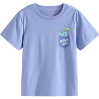 迪士尼（Disney）男女童纯棉短袖T恤夏装2025宝宝时尚半袖上衣中大童儿童衣服 电音紫-速干吸汗 【男】 160