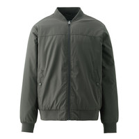 佐丹奴飞行员夹克男夹棉帅气棒球服破骨棒球领棉衣外套男13074830 91 B款-炭灰 S