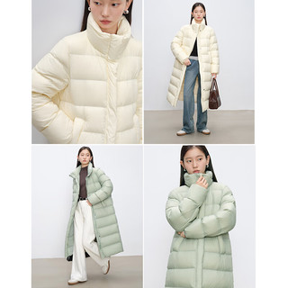 自巧【三重蓄热】小个子长款羽绒服女冬季2024新款保暖鸭绒外套   (1码)