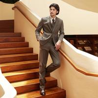 【高端系列】西装马甲三件套男春夏商务百搭男士礼服结婚新郎服