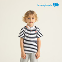 丽婴房（Les enphants）儿童短袖polo衫2025春夏新品中大男孩子翻领短袖条纹T恤
