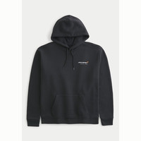 HOLLISTER春秋抓绒黑色迈凯伦连帽卫衣男装女装KI322-3183 黑色 M (180/100A)