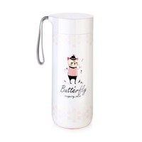 Artiart 创意不倒杯保温杯水杯大容量便携茶杯真空不锈钢杯子400ml 午餐时间