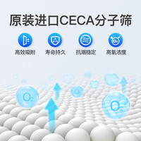 DEDAKJ德国10L升医用制氧机家用吸氧机老人氧气机大流量带雾化Q10L