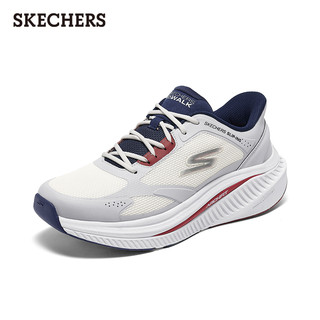 Skechers斯凯奇闪穿鞋2025春季新男鞋健步鞋一脚蹬回弹休闲运动鞋